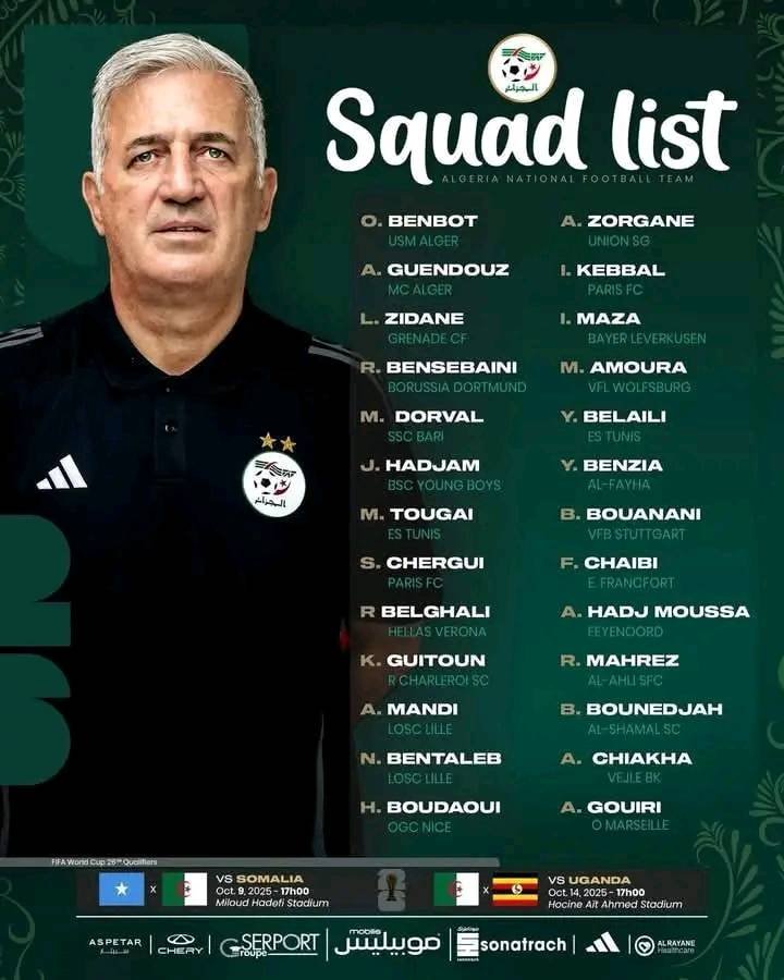Algeria's key players for the 2026 World Cup — Amoura, Bennacer, Ait-Nouri and the Fennec Foxes squad